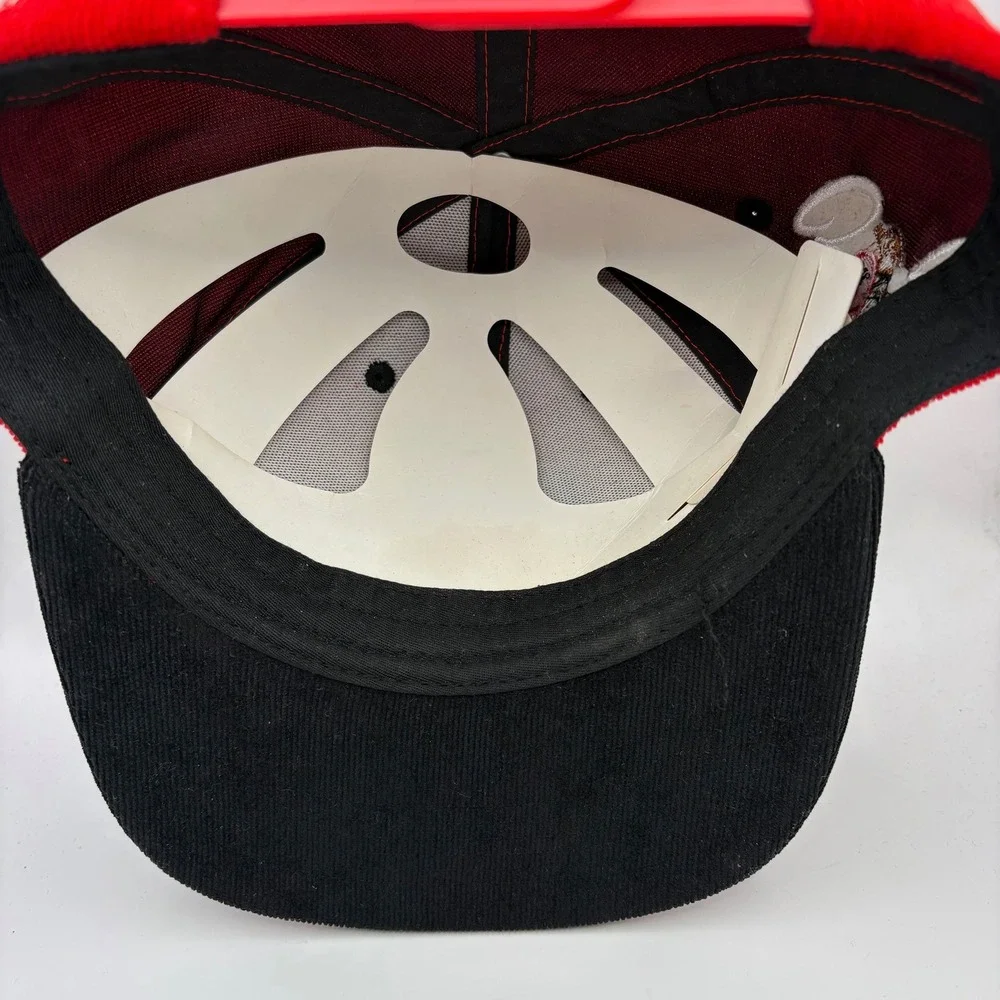 Red Black Corduroy Baseball‎ Cap Crew Love MMXIX Circle Real Everybody Winning